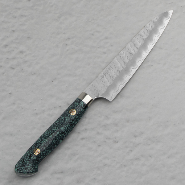 Nigara Hamono SG2 Limited Green Turquoise Nóż uniwersalny 15 cm