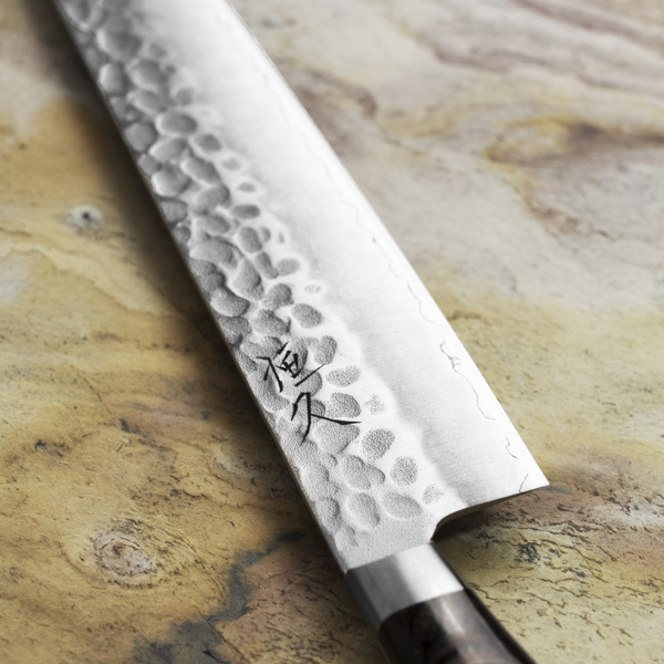Hokiyama Murakumo AUS-8 Brown Nóż Sujihiki 24 cm