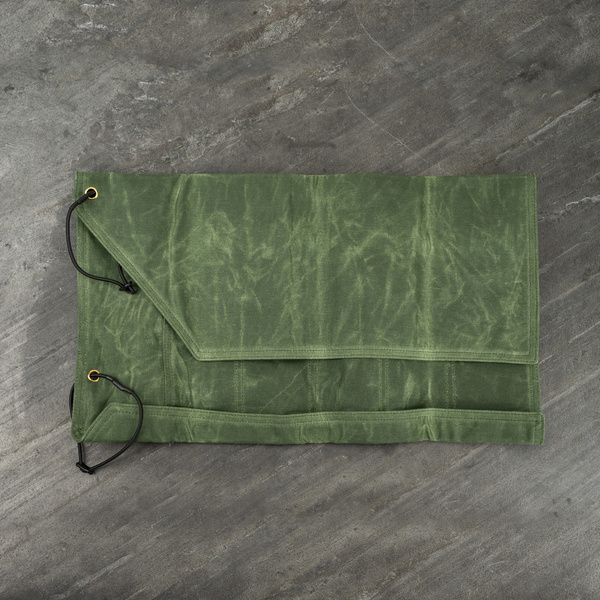 Hatsukokoro Płócienna torba na 5 noży Green