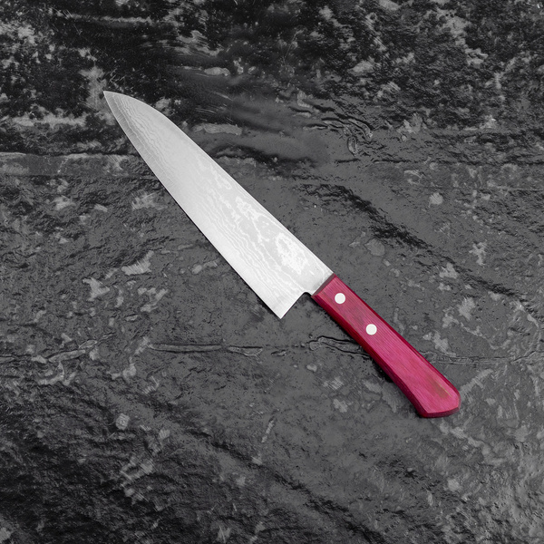 Shigeki Tanaka VG-10 Damascus Pink Nóż Szefa kuchni 18 cm