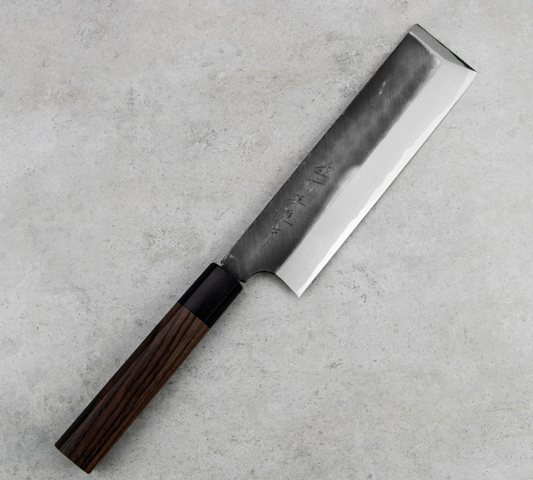 Hideo Kitaoka Shirogami Black Oktagon Nóż Usuba 18 cm