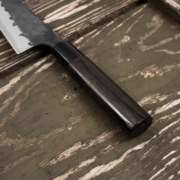 Motokyuuichi Shirogami#2 Hammered Nóż Garasuki 18 cm
