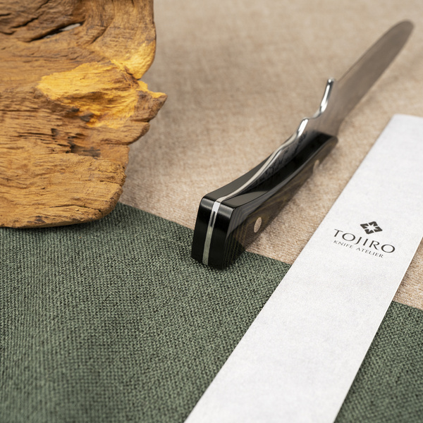 Tojiro Atelier VG-10 Damascus Kugami Nóż Myśliwski 11 cm + Saya