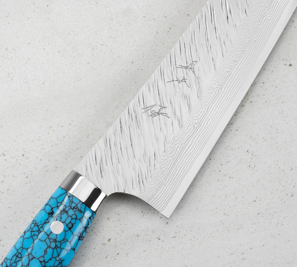 Yu Kurosaki Turquoise SRS-13 Nóż Szefa kuchni 24 cm