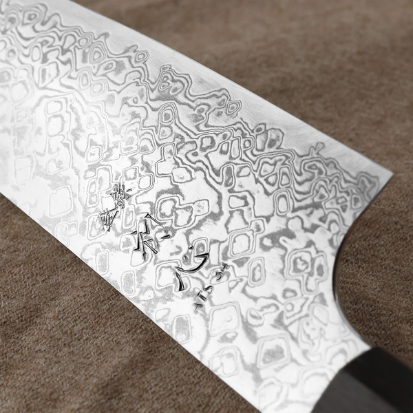 Hatsukokoro Hayabusa Ginga ATS-34 Damascus Nóż uniwersalny 15 cm