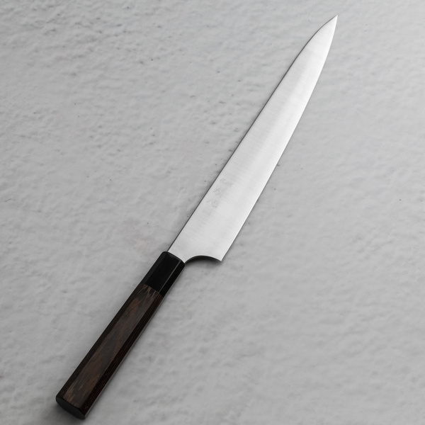 Hatsukokoro Hayabusa Aogami Super/SS Migaki Nóż Sujihiki 27 cm