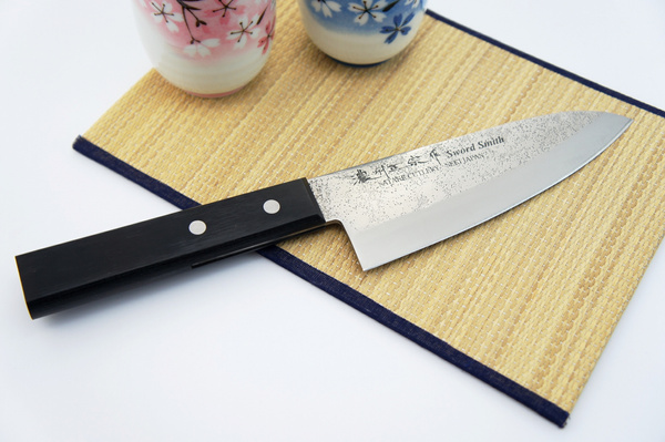 Satake Nashiji Black Nóż Deba 15,5cm