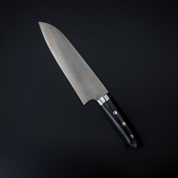 Takeshi Saji Color Aogami#2 Nóż Santoku 18 cm