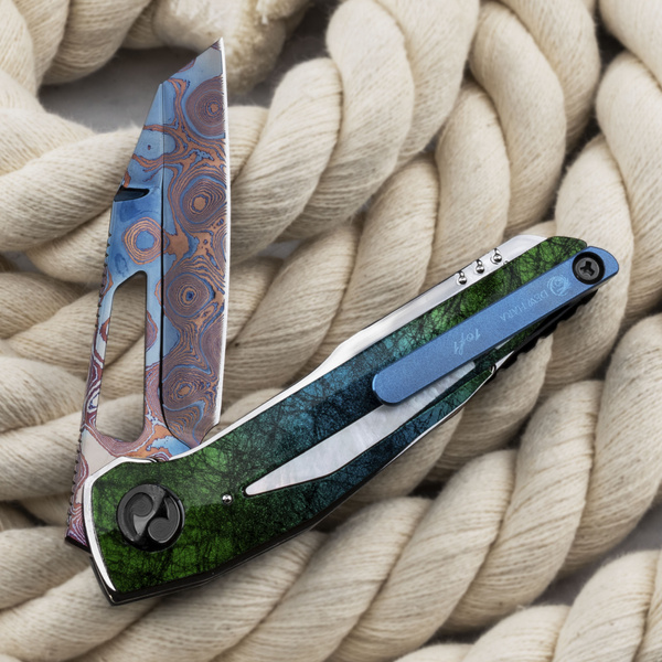 Dew Hara Chronos#7 Pyramid Nóż składany 7,5 cm