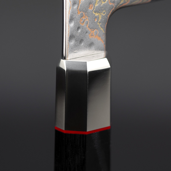 Mcusta Zanmai Phoenix Black Limited VG-10W Damascus Nóż Nakiri 16,5 cm