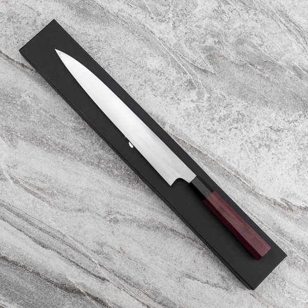 Naoki Mazaki Shirogami#2/Iron Nóż Yanagiba 27 cm