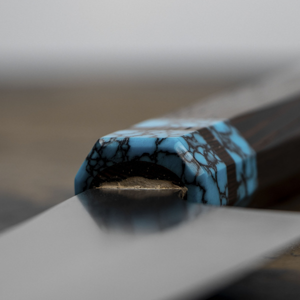 Yu Kurosaki VG-XEOS Turkus Nóż Bunka 17 cm