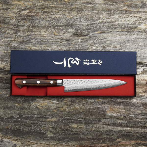 Tsunehisa VG-10 Damascus Brown Nóż uniwersalny 13,5 cm