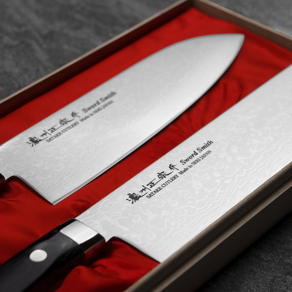 Satake Unique Sai VG-10 Zestaw Nóż Santoku + Nakiri