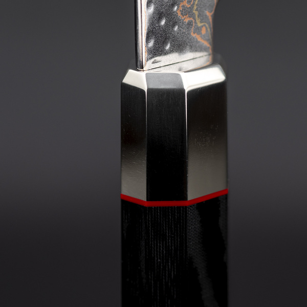 Mcusta Zanmai Phoenix Black Limited VG-10W Damascus Nóż Sujihiki 27 cm