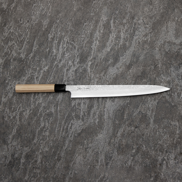 Yauji Aogami#2 Damascus Nóż Yanagiba 30 cm