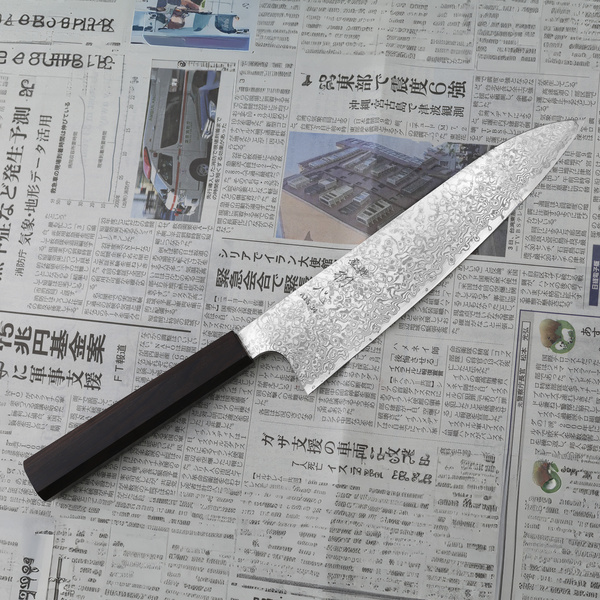 Hatsukokoro Hayabusa Ginga ATS-34 Damascus Nóż Szefa kuchni 21 cm