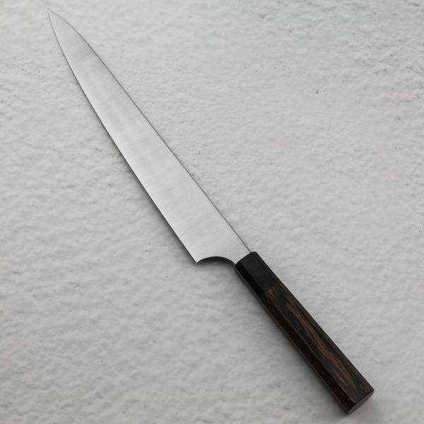 Hatsukokoro Hayabusa Aogami Super/SS Migaki Nóż Sujihiki 27 cm