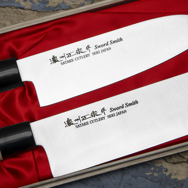 Satake Cutlery Mfg Misaki Zestaw 2 noży w drewnianym pudełku