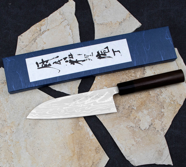 Shiro Kamo Shirogami Nóż Santoku 16,5 cm