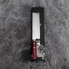Kunio Masutani VG-10 Damascus Hammered Red Nóż Nakiri 16,5 cm