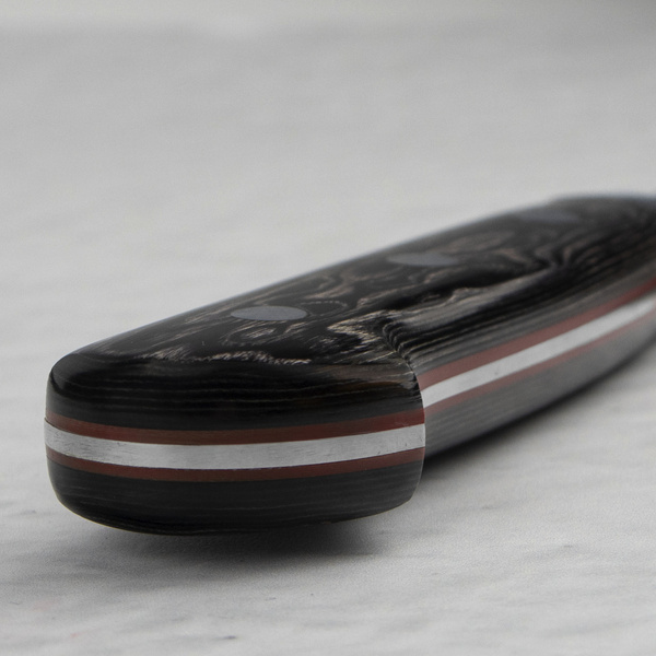 Hatsukokoro Hayabusa SG2 Migaki Red Nóż Santoku 18 cm