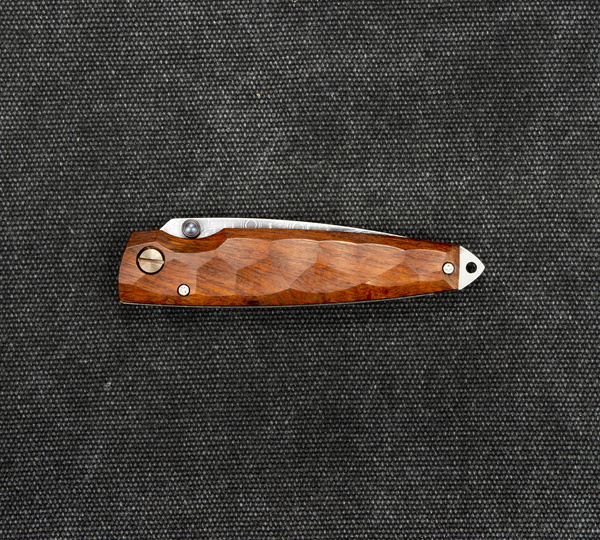 Nóż składany Mcusta Shinra Emotion 2 Iron wood Damascus VG-10 6,5 cm