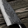 Motokyuuichi Shirogami#2 Hammered Nóż Santoku 16,5 cm