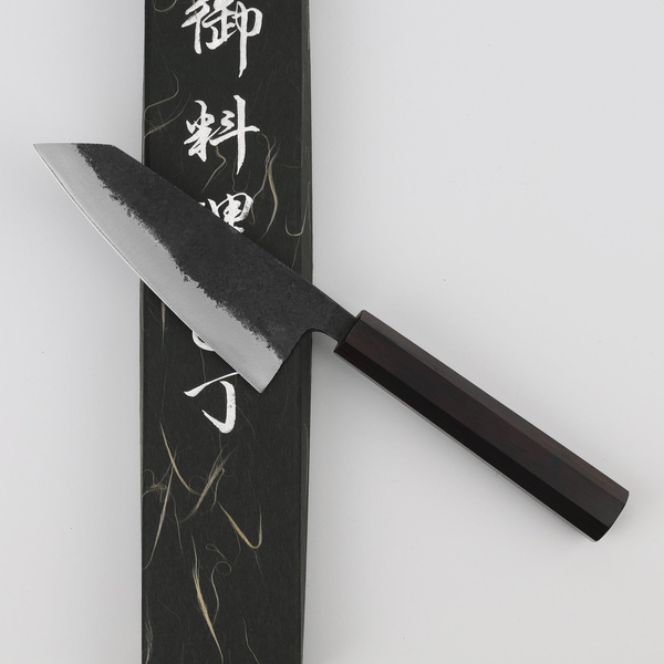 Hatsukokoro Kurogane Aogami#2/Iron Kurouchi Nóż Bunka 12 cm