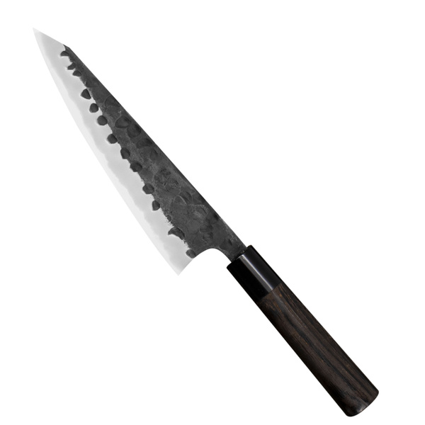 Motokyuuichi Shirogami#2 Hammered Nóż Garasuki 18 cm