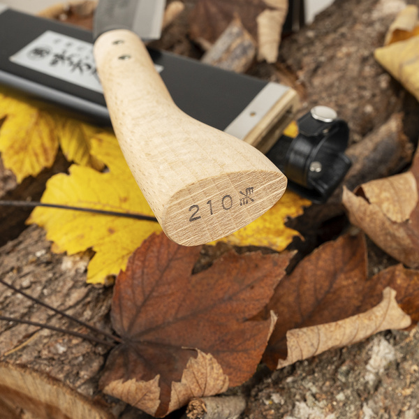 Mutsumi Hinoura Hatchet Nóż Outdoor SK-5 21 cm + Drewniana Pochwa