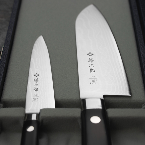 Tojiro DP37 Zestaw Nóż Santoku 17 cm + uniwersalny 12 cm
