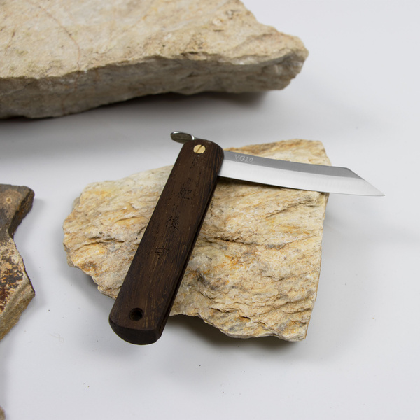 Nóż kieszonkowy Higonokami Kanekoma Drewno Tagayasan VG-10 8 cm