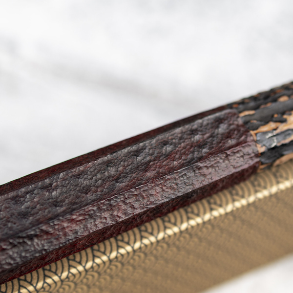 Naoki Mazaki Hon-Sanmai Aogami#1/Iron Wootz Damascus Nóż Kiritsuke Gyuto 21 cm