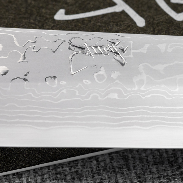 Yauji Aogami#2 Damascus Nóż Yanagiba 33 cm