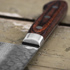 Tsunehisa VG-10 Damascus Brown Nóż Santoku 18 cm