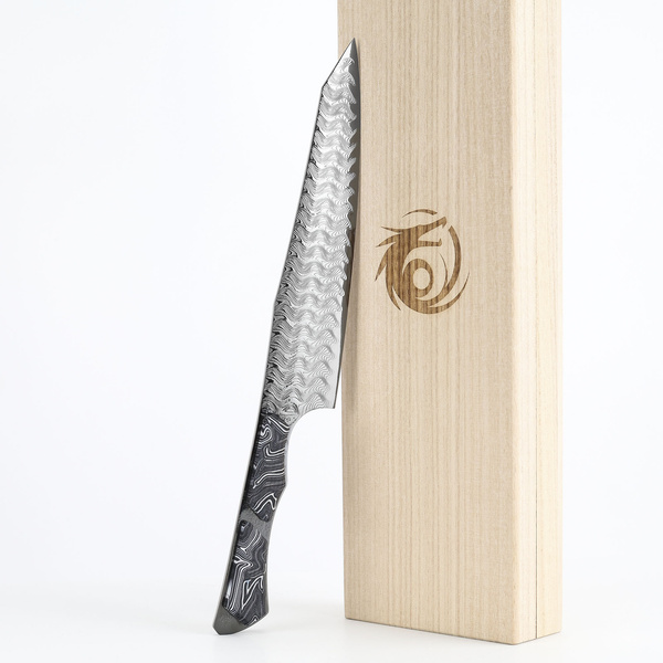Dew Hara Saku#23 VG-10 Damascus Nóż Santoku 18 cm