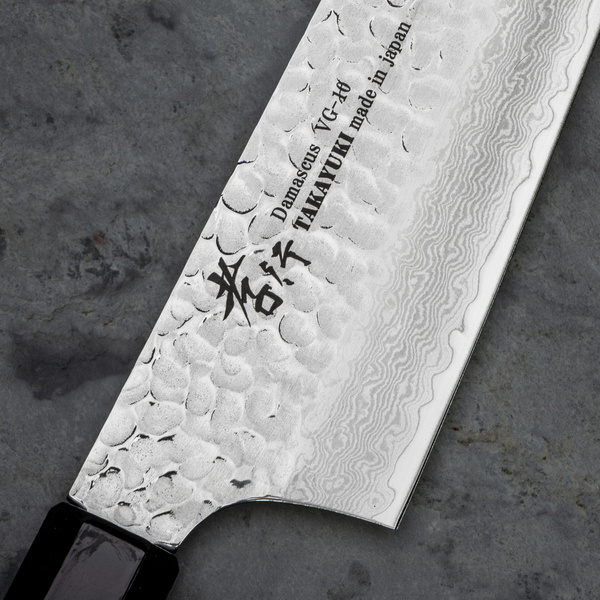 Sakai Takayuki Nanairo VG-10 Ebony Wine Nóż Kengata 19 cm