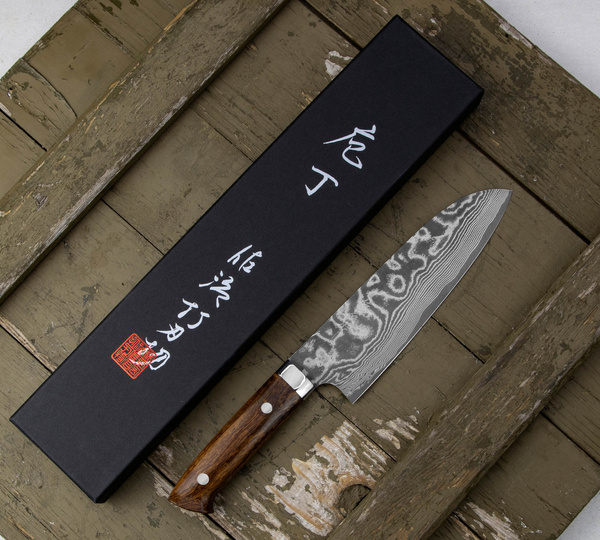 Takeshi Saji IW Nóż Santoku 18 cm VG-10