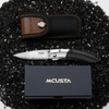 Nóż składany Mcusta Shinra Mixture SPG2 Black Pakka 7,2 cm