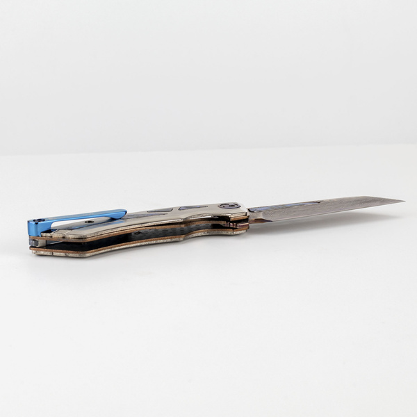 Dew Hara Ray#7 VG-10 Damascus Nóż składany 8,5 cm