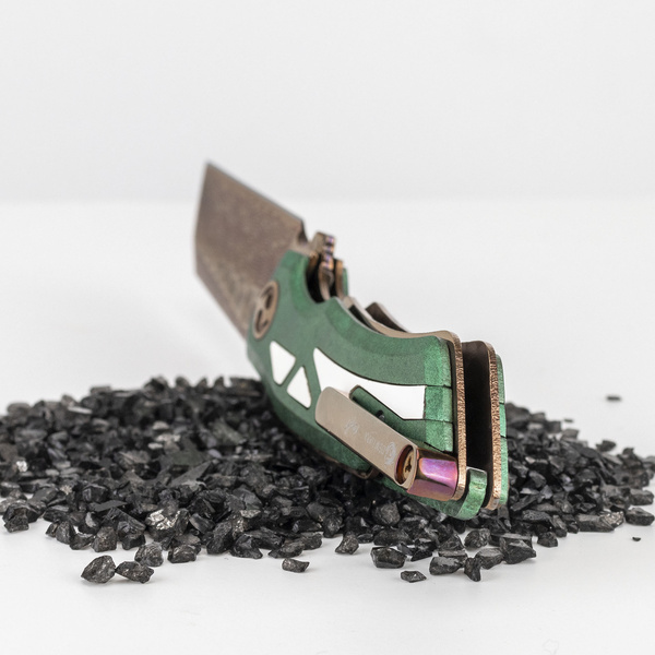 Dew Hara Ray#8 VG-10 Damascus Nóż składany 8,5 cm