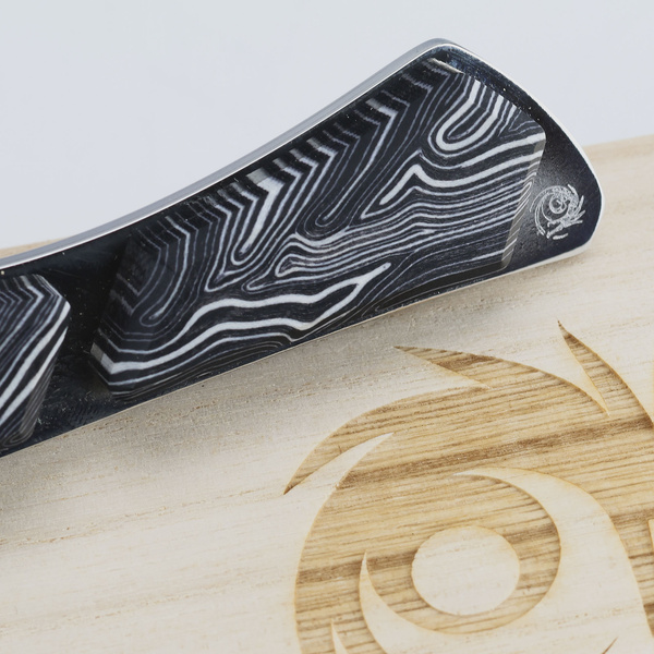 Dew Hara Saku#25 VG-10 Damascus Nóż Santoku 18 cm