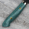 Nigara Hamono SG2 Kurouchi Green Turquoise Nóż Kiritsuke Gyuto 21 cm