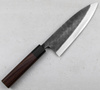 Hideo Kitaoka Shirogami Black Oktagon Nóż Deba 18 cm