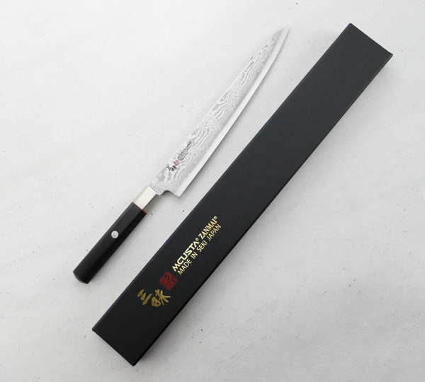 Mcusta Zanmai Splash Damascus VG-10 Nóż Sujihiki 24 cm