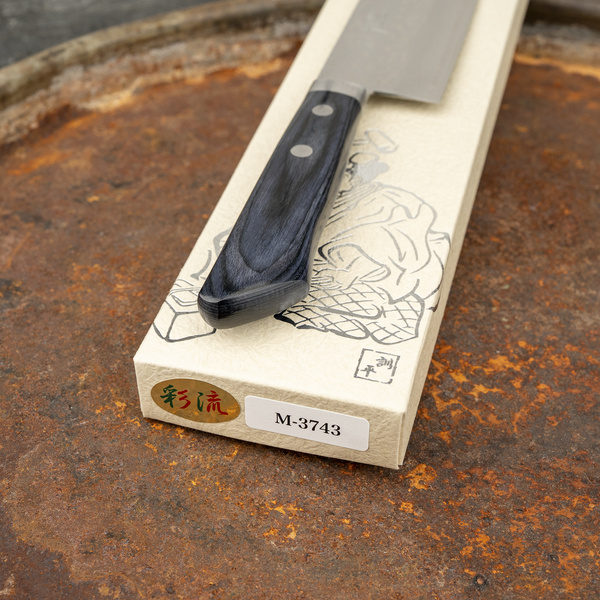 Kunio Masutani VG-10 Damascus Blue Nóż Nakiri 16,5 cm