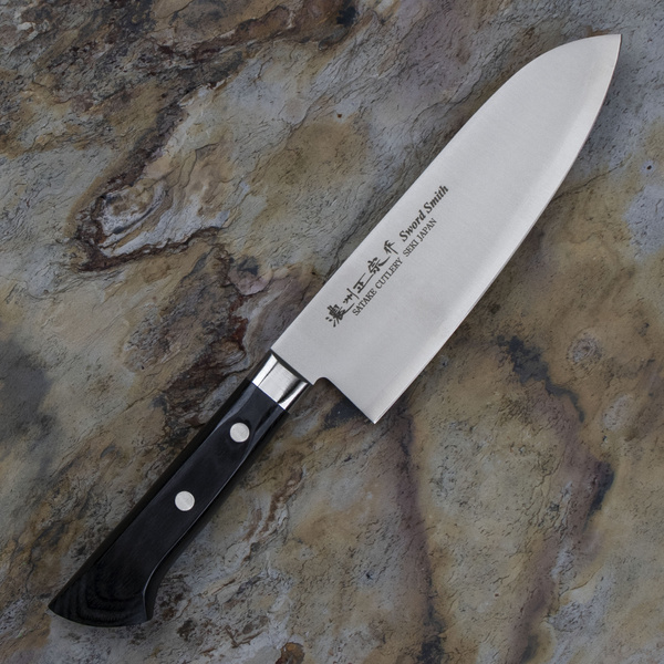 Satake Cutlery Mfg Unique Aogami#2 Nóż Santoku 17 cm