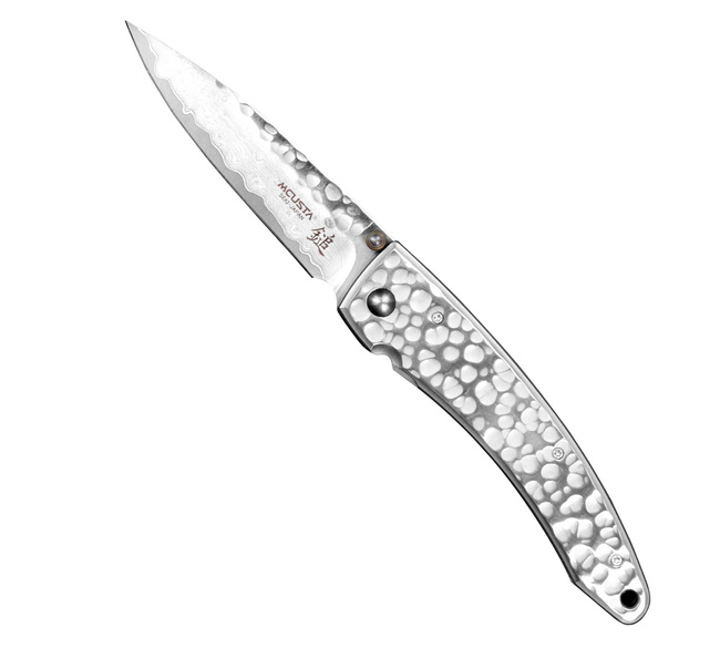 Nóż składany Mcusta Forge Młotkowany Damascus VG-10 8 cm