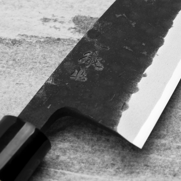 Ittetsu Forge Black Shirogami#2 Nóż Deba 18 cm